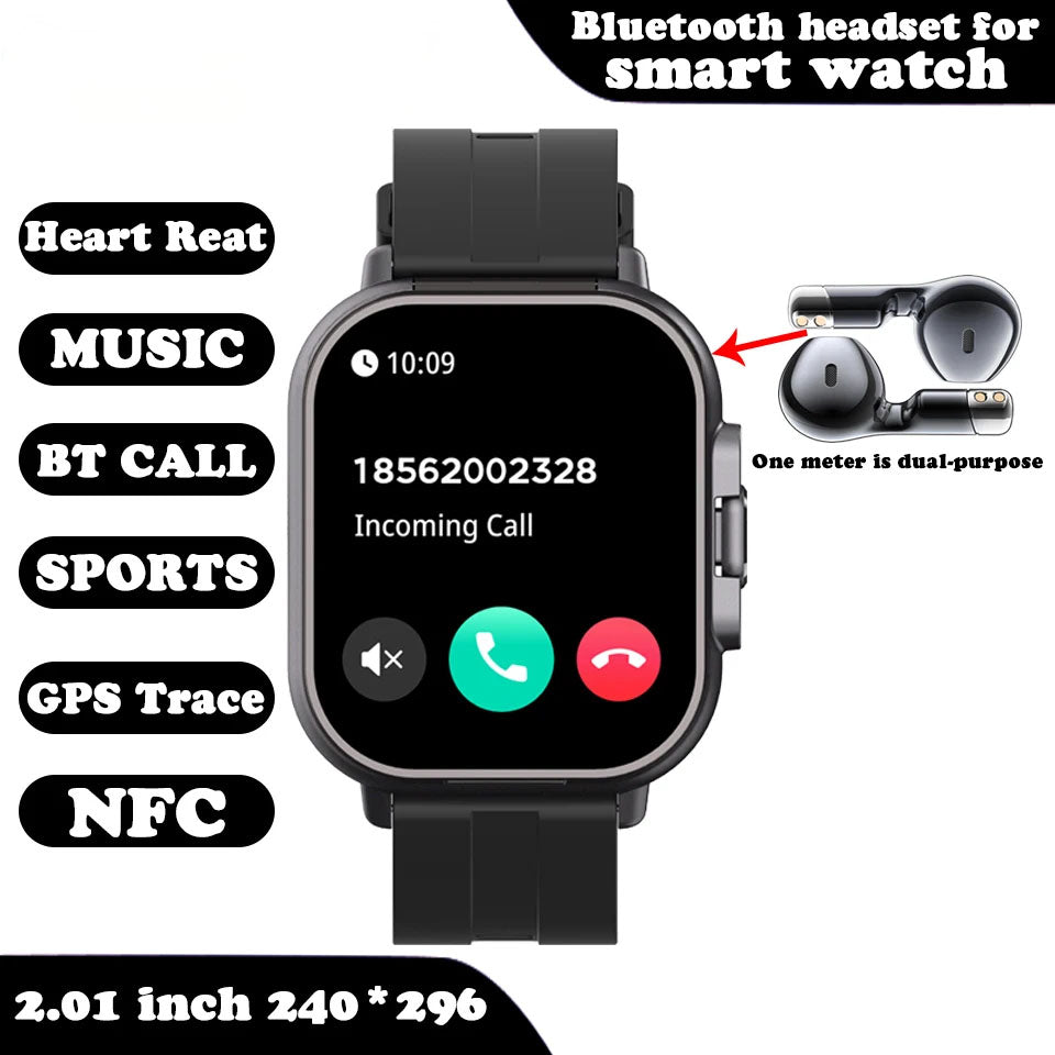 Reloj Inteligente 2 en 1 con Auriculares Integrados