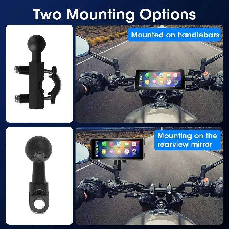 GPS para Moto de 7" con CarPlay y Android Auto