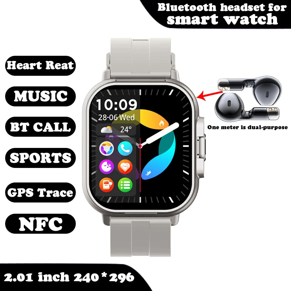 Reloj Inteligente 2 en 1 con Auriculares Integrados