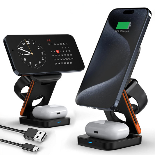 Cargador Inalámbrico Plegable 3 en 1