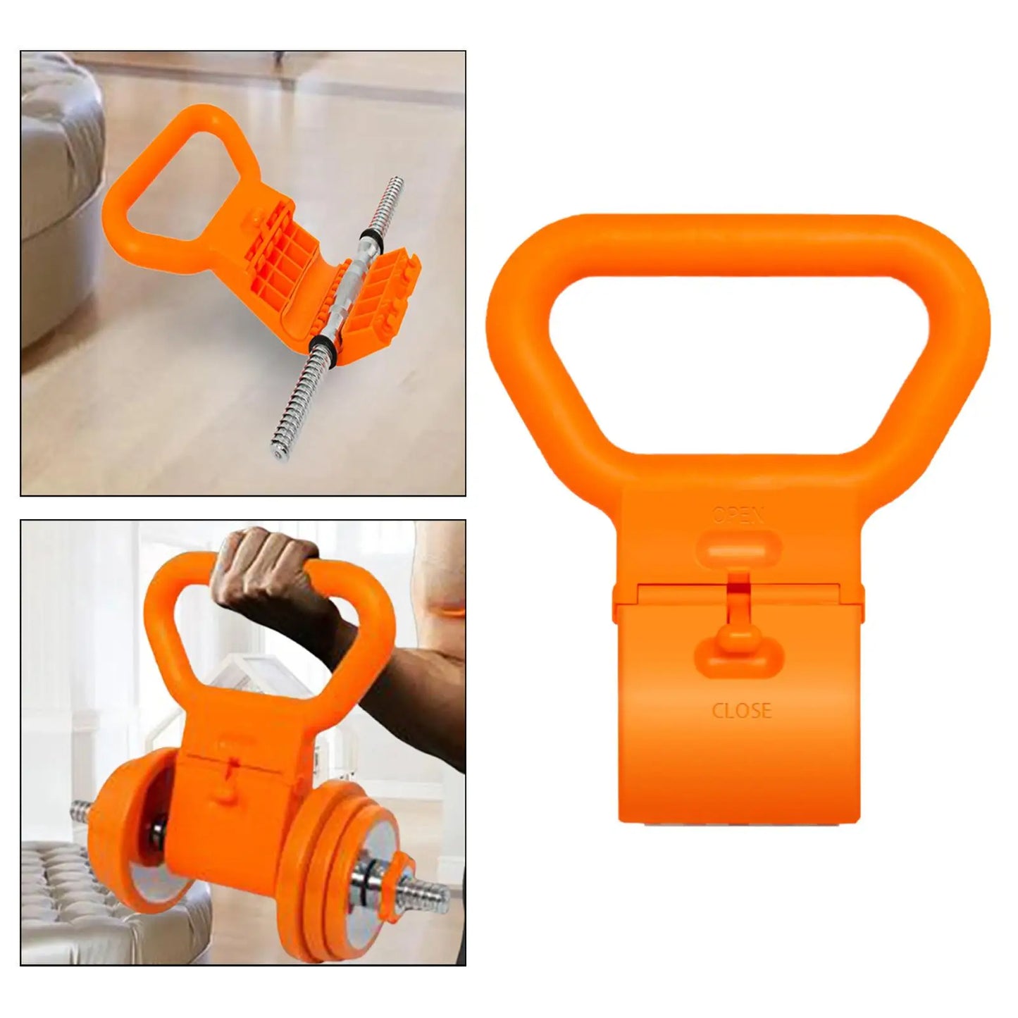 Agarre de Kettlebell para mancuernas
