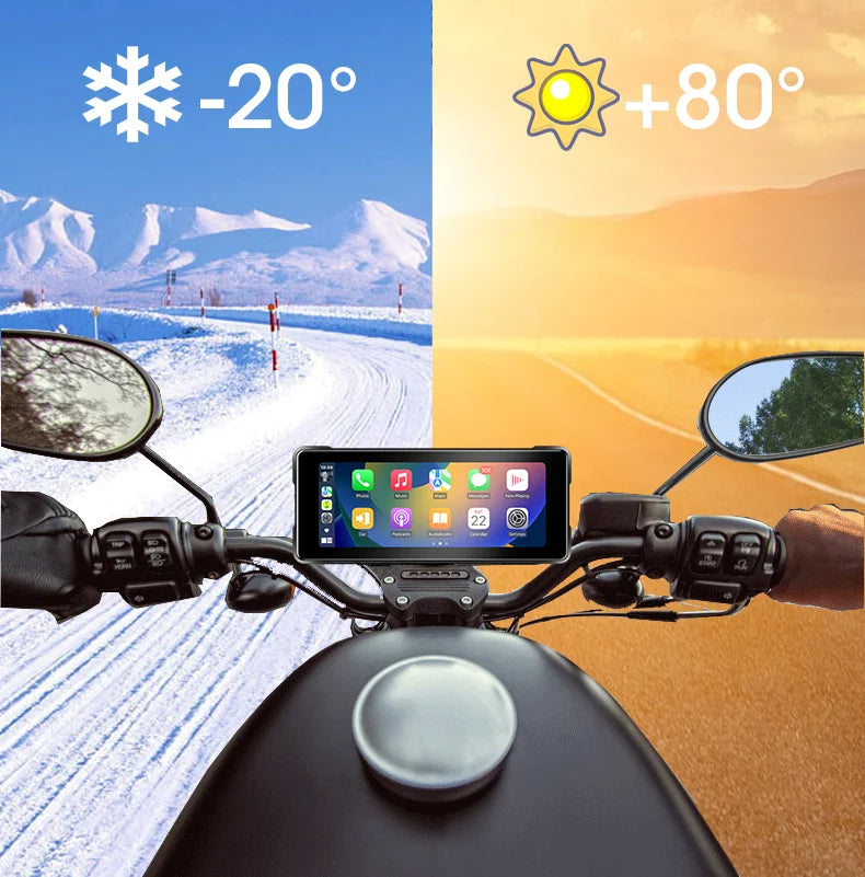 GPS para Moto de 7" con CarPlay y Android Auto