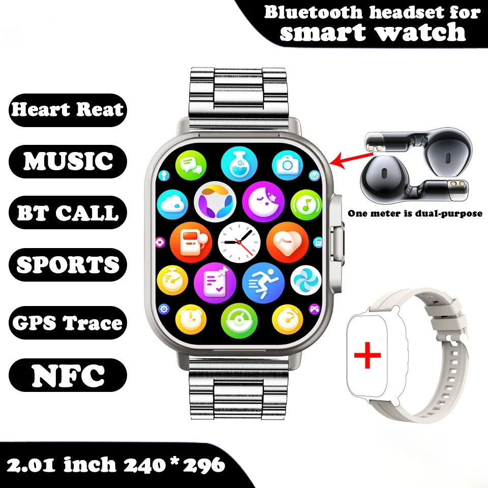 Reloj Inteligente 2 en 1 con Auriculares Integrados
